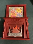 Barbie My Scene Masquerade Madness Party Pad Fireplace Living Room Furniture. Fixed Price $12.99.
