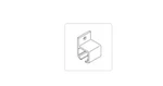 Hafele 941.06.080 Aluminum Side Mount Bracket For Top Hung Sliding Door System. Fixed Price $16.02.
