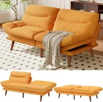 Amada 66" Convertible Futon Sofa Bed, Corduroy Folding Set With. Fixed Price $235.54.