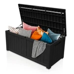 120 Gallon Deck Box Storage Outdoor Garden Patio Chest Organizer Furniture Black. Fixed Price $89.00.