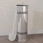 Chrome Plated Freestanding Toilet Brush Holder 15" X. Fixed Price $67.99.