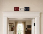 14 Inch Wood Americana 3D Sign We The People Art Wall Doorway Desk Decor. Fixed Price $22.49.