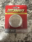 Waxman 4-PACK 1-3/4 In Round Adhesive Backed Plastic Carpet Super Slider. Fixed Price $5.99.