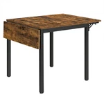 Folding Dining Table Drop Leaf Extendable Industrial Rustic Brown UKDT077B01. Fixed Price $179.99.