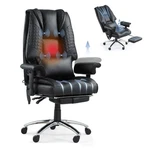 Big And Tall Office Chair With 6 Point Massage & Heating, Reclining. Fixed Price $169.99.