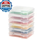 Iris Usa Board Game Storage Craft Organizer Snap-tight Latch Lid 6-PACK. Fixed Price $66.48.