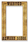 Beistle Western Wanted Photo Fun Frame 15.5" X 23.5", Multi Color. Fixed Price $19.99.