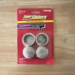 Waxman Supersliders Self-stick Felt Furniture Glides 1/4 In Oatmeal Round. Fixed Price $12.00.