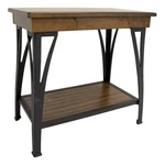 Pemberly Row Traditional Solid Birch Wood Chairside Table In Copper. Fixed Price $325.66.