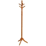Oak Finish Twist Wood Coat Rack Entryway Hall Tree Hat. Fixed Price $157.99.
