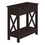 Convenience Concepts Oxford Flip Top End Table Charging Station And Shelf. Fixed Price $147.48.
