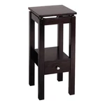 Winsome Linea Transitional Solid Wood End Table With Chrome Accents Espresso. Fixed Price $131.68.