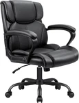 Mid Back Executive Office Chair Swivel Computer Task With Armrests,ergonom. Fixed Price $130.92.