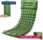 Toncoke Sleeping Pad, Extra Thick & Ultralight Inflatable With Pill. Fixed Price $24.99.