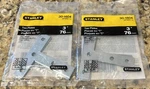 Lot Of Two- Stanley 30-1604 Tee Plates New Sealed. Fixed Price $11.99.