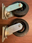 Shepard Swivel Plate CASTER,RUBBER,6 IN.,410 Lb. Set Of 2. Brand New.. Fixed Price $45.00.