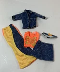 Chair Flair Teresa Outfit Sparkle Orange & Yellow Butterfly Jeans Fashion. Fixed Price $18.98.