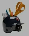 Minnesota Twins Mlb Schutt Mini Baseball Batter's Helmet Desk Caddy. Fixed Price $19.95.