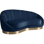 Meridian Furniture Shelly Navy Velvet Chaise. Fixed Price $1551.80.