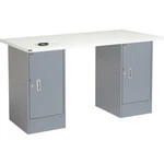 Global Industrial 96 X 30 Pedestal Workbench - Double Cabinet Esd Laminate. Fixed Price $553.63.