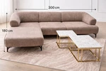 Divano Roma Furniture Collection Plush Tufted Linen Splitback Living Room Sleepe. Fixed Price $800.00.