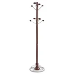 Safco 4240MH Modern Costumer Cot/hat Rack, Mahogany, Eight Hook, Wood Steel. Fixed Price $50.36.