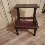 Vintage 1997 Library Stairs Bed Two Steps Mahogany Wooden Bombay Company. Fixed Price $95.00.