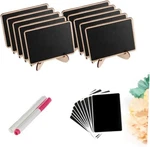 15 Pack Mini Chalkboard Signs With Wood Stand For Party Home Cor Promotions. Fixed Price $12.99.