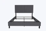 Dhp Janford Bed With Chic Upholstered Headboard, Queen - Gray Linen. Fixed Price $340.29.