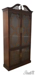 61982: Thomasville Chippendale Style Cherry Curio Display Cabinet. Fixed Price $1295.00.