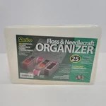 Darice Floss And Needlecraft Organizer W/7 Deep Compartments 25 Bobbins. Fixed Price $14.99.