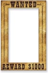 Beistle Western Wanted Photo Fun Frame. Fixed Price $13.69.