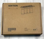 Ikea Set Sektion 4.5" 11CM Black Adjustable Cabinet Legs 102.655.18 Nib New. Fixed Price $9.99.