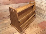 Vintage Mid Century Brandt Ranch Oak Wood Magazine Rack Stand Model 2921. Fixed Price $359.99.