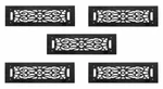 Heat Air Grilles Black Cast Aluminum Wall Mount Vent Set Of 5 Renovators Supply. Fixed Price $327.99.