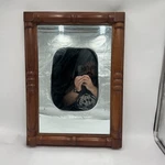 Arts & Crafts Mission Style Mirror Oak Wood, Pittsburgh Plate Glass 22 X16. Fixed Price $85.00.