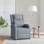 Bowery Hill Contemporary Polyester Massage Chair In Light Gray Fabric. Fixed Price $234.29.