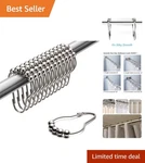 Durable Heavy-duty Chrome Shower Hooks Elegant & Rust-resistant, Set Of 12. Fixed Price $8.99.