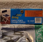 Easy Living Director's Chair Canvas Cover Replacements Navy 12SF Blue New Seal. Fixed Price $12.00.