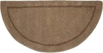 Uniflame R-1000 Hand Tufted Semicircular 100% Wool Rug, 44"L X 22"W Beige. Fixed Price $31.99.