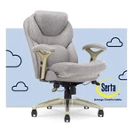 Serta Claremont Back In Motion Office Chair Light Gray Fabric. Fixed Price $389.03.