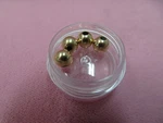 Lot Of Heavy 14K Solid Yellow Gold Polished Spacer Beads 6.4 Mm / .87 Grams. Fixed Price $139.90.
