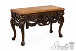 L73135: Maitland Smith Mahogany Leather Top Console Table. Fixed Price $2495.00.