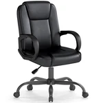 Executive Office Chair Pu Leather Desk Ergonomic Swivel Task Black. Fixed Price $44.99.