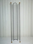 Vintage Dvd/game Storage Tower Wire Stand Rack Gunmetal Gray Holds 45 Dvds. Fixed Price $71.99.
