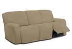 Easy-going 8PC Microfiber Stretch Slipcover For 3 Seat Recliner-tan. Fixed Price $44.99.