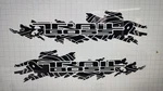Chevy Trail Boss Bed Vinyl Decals Topographical Splash Graphics. Set. Fixed Price $51.50.