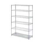 Alera Nsf Certified 6SHELF Wire Shelving Kit 48WX18DX72H Silver ALESW664818SR. Fixed Price $185.10.
