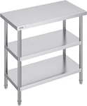 Commercial Stainless Steel Prep Table 18X36X34 Vevor. Fixed Price $158.99.