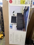Threshold Fluted Tv Stand Black Wood, Adjustable Shelves, Cable Management, 53". Fixed Price $119.00.